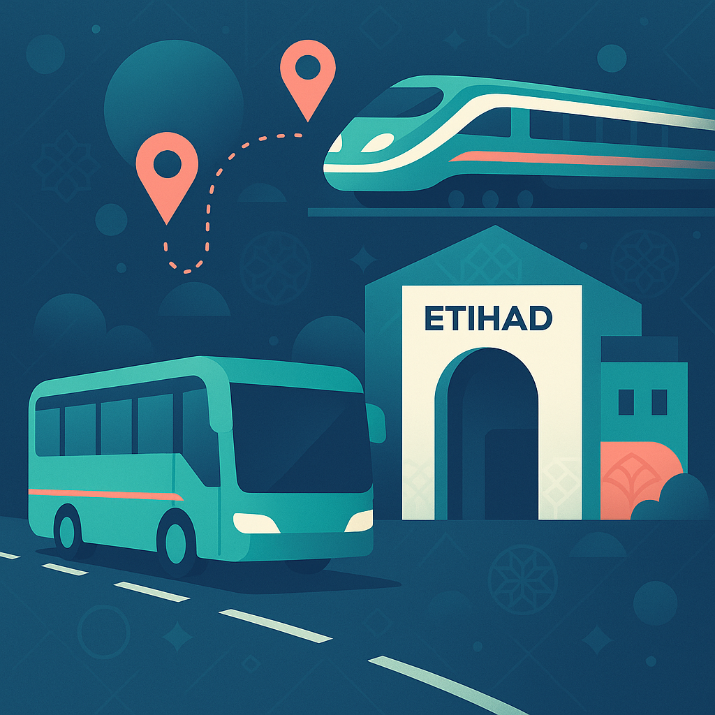 Abu Dhabi launches two direct bus routes to capital's Etihad Rail station