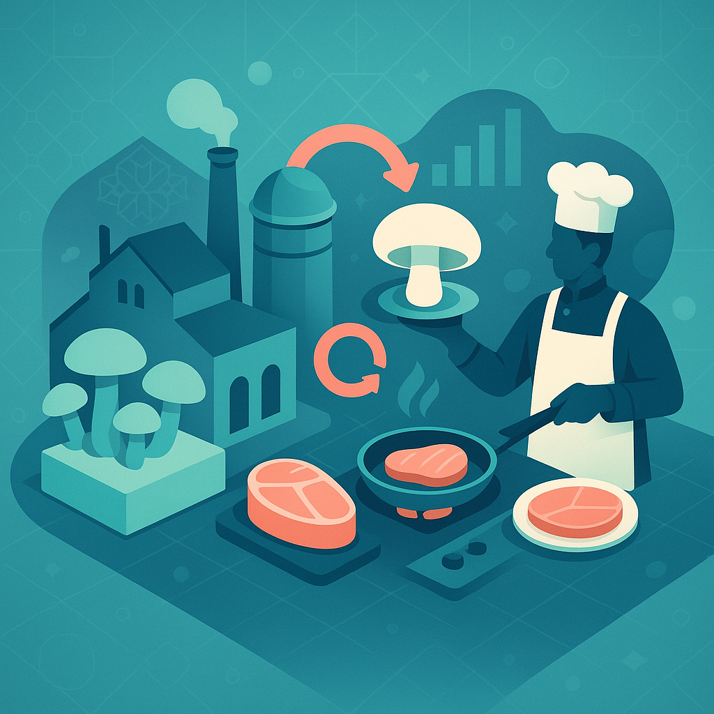 Fungus Grown in Old Brewery Now Matches Beef Price; Sustainable Meat Reaches Chef Kitchens