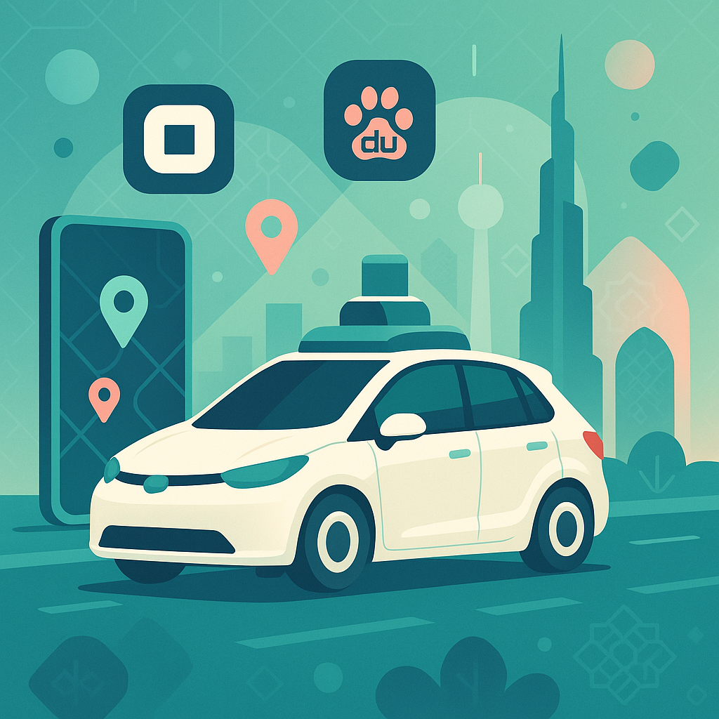 Uber, Baidu launch fully autonomous robotaxis on Dubai roads