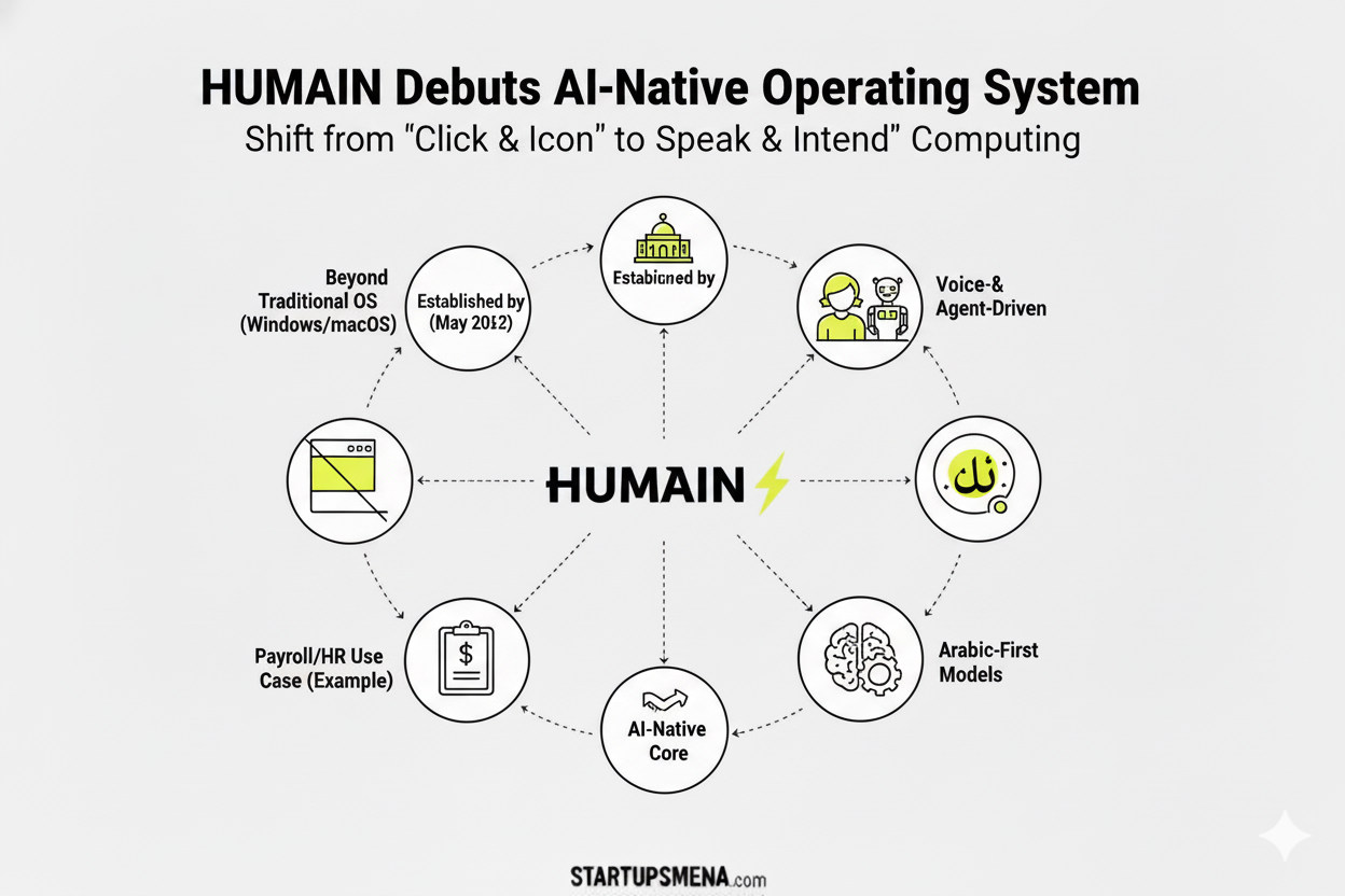 Saudi AI Startup HUMAIN Debuts AI-Native Operating System Launch Signals Shift in How Computers May Be Used, Building On Saudi Arabia’s AI Ambitions