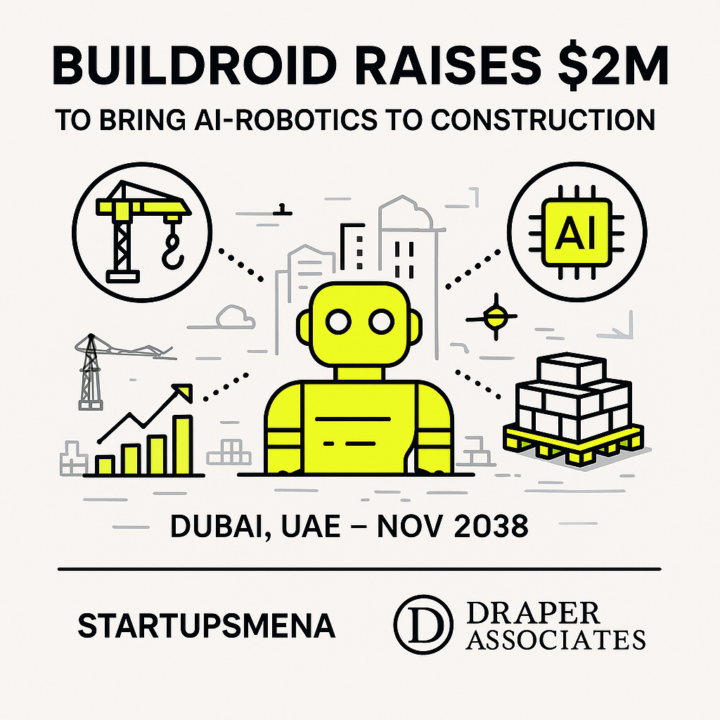 UAE’s Buildroid Emerges from Stealth with $2 Million Pre-Seed to Bring AI-Robotics to Construction