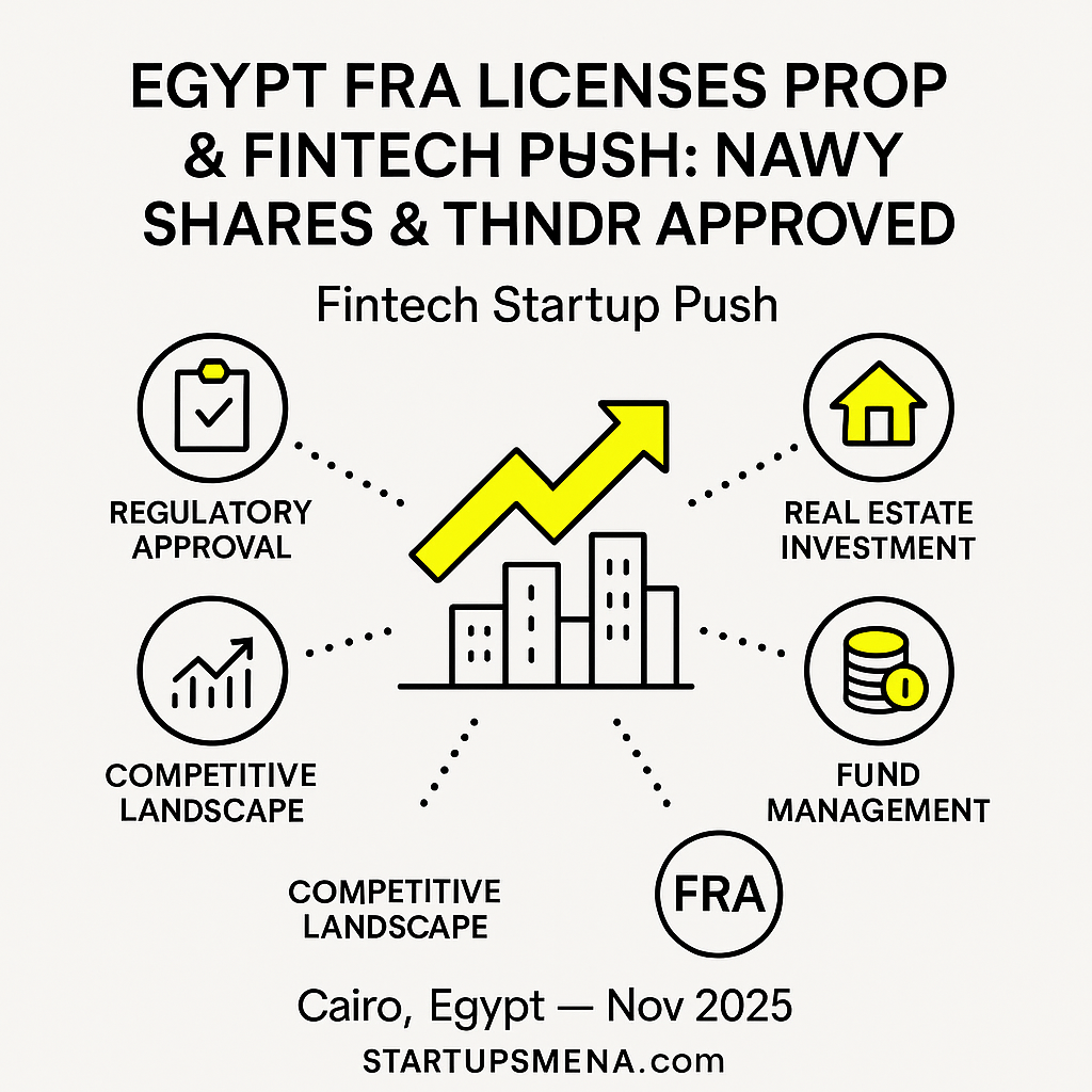 Egypt’s FRA Licenses Prop & Fintech Startup Push: Nawy Shares and Thndr Among Five Newly Approved Firms